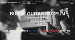 Desktop Screenshot of burnsguitarmuseum.com