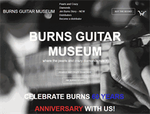 Tablet Screenshot of burnsguitarmuseum.com